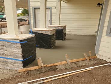 Photos by Silva Engineering Construction #1 Demo, excavate, rock, form, and pour walkway, driveway , and driveway approach for client.