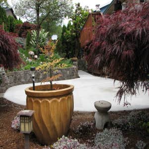 Concrete Patio A special Thank you to Glen Griffitts and his wonderful wife Romy .. My girlfriend had adopted her as "Omi Romi" :) It was...