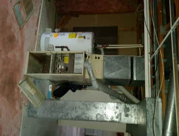 Old Furnace and Evaporator Coil
