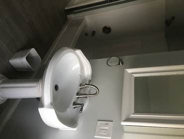 New bathroom sink, toilet tub