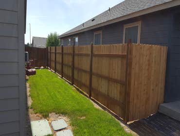 6' Wood Privacy cedar fencing