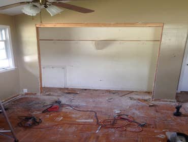 A Bedroom Renovation This is a complete master bedroom renovation; bamboo flooring, skim coat on all walls, all new moulding including custom door & c