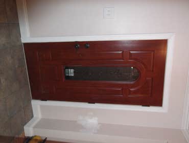 New entry door installation