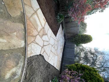 Photos by Bed Rock Construction Landscape Inc #4 Mountain View ca flag stone patio and veggie planters