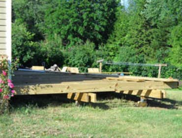 Hurley NY Small Addition and Deck Built a small addition and a large deck onto a small home in Upstate New York. Small addition measures 14' x 12' and 