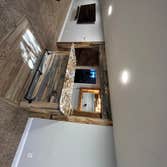 Bar w/ Built in Wine Cooler + Liqour Shelves