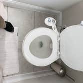 Installed bidet seat