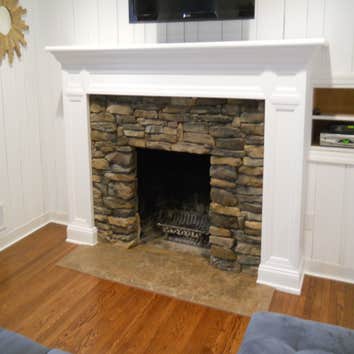 Fireplace makeover ...before & after fireplace renovation