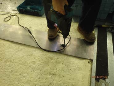 Freezer floor repair 4