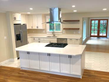 Photos by Pacific Remediation and Restoration #3 Kitchen remodel. Included cabinets, removing wall and installing support beam with footings in crawls