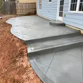 Concrete patio