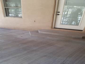 Concrete patio