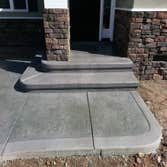 Stamped Cantaleavered Steps
