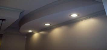 Completed Lighting Work Lighting provides illumination and encompasses a wide variety of uses, both inside the home and out. We will work with you on p
