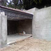 carport and retaining wall