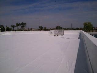 Commercial tietex roof system.