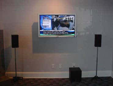 Living room flat screen