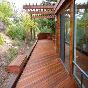 Redwood Deck & Shingle Siding