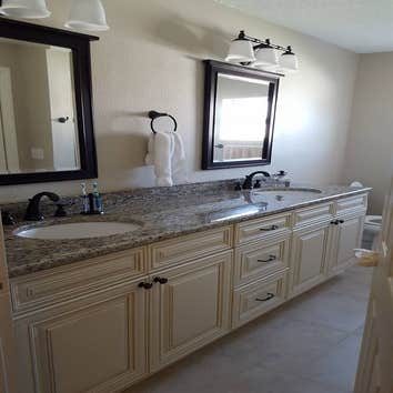 Remodel in St. Pete This is a full house remodel, with Kitchen/living spaces, guest bath, ad now we are working on the Master suite.