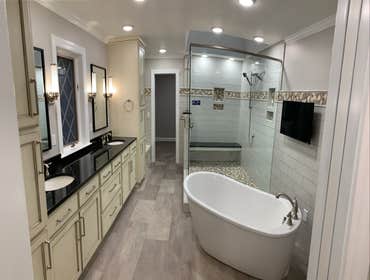 Photos by Hardick Construction , LLC #3 Master bathroom remodel