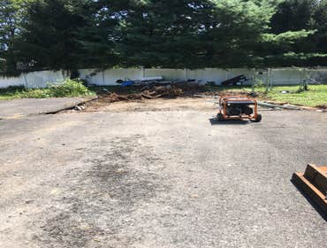 Where old garage was