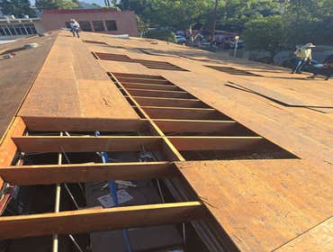 Pasadena Commercial Roofing Lumber Replacement on an Installation of a GAF Timberline Shingle Roof System at Mayfield School