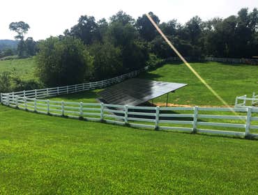 Photos by Celestial Solar Innovations LLC #6 20 kW all-black ground mounted solar (PV) system.