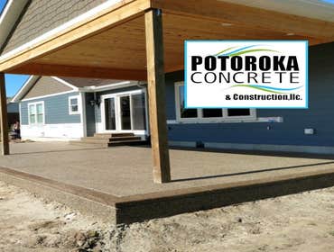 Exposed aggregate Patio photo by Potoroka Concrete
