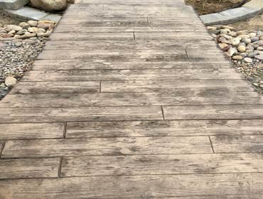 Stamped Concrete Side Walks