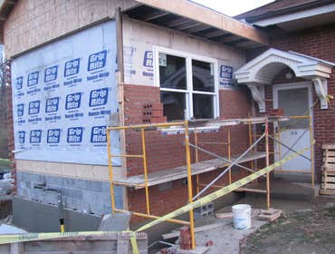 Project photos from Williamson Construction 8 block foundations and brick casements of Oakhurst Homes
radom fieldstone pattern stamped concrete in va