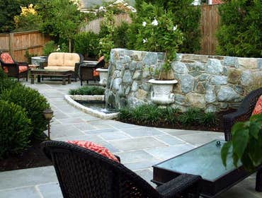 Retaining Wall and Fountain