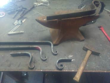 Blacksmithing forged ends for