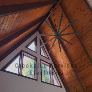 Cabin Ceiling Fan Install