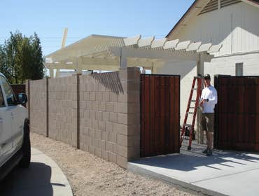 Lattice cover Lattice cover to add shade and useable outdoor living space