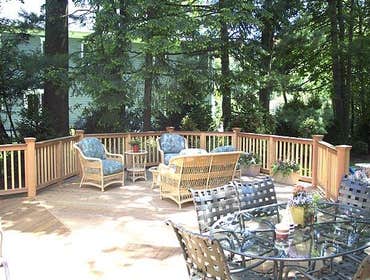 Ipe Deck w/ Custom Cedar Rail