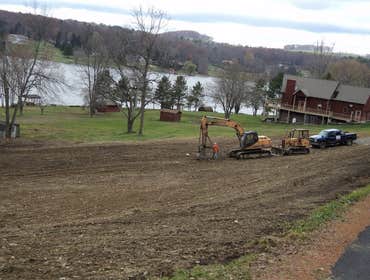Demo,, tree removal ,,earth work Daleville park and ride ... a Tobyhanna Army Depot project