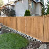 Fence Staining in Covington, Wa Fence stained with solid cedar (SW 3034) color from Sherwin Williams