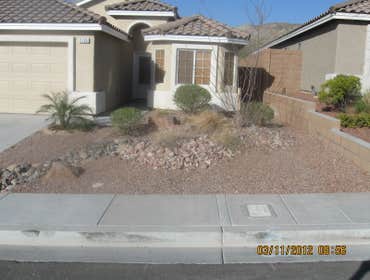 Artificial Turf Installation Before and after pictures for a synthetic turf system.