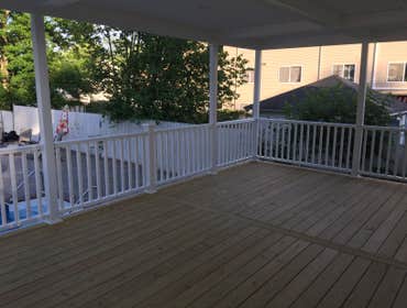 Deck with roof - after