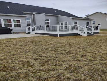 Composite Deck by Alzaria Construction LLC We build a new 24X24 Composite deck.