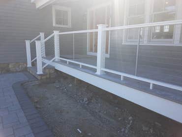 Timbertech Decking With Composite and Cable Rails