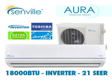 Senville Split Air Conditioners Take alook at our different ductless mini split air conditioner products that can be found in stores near you in Calif
