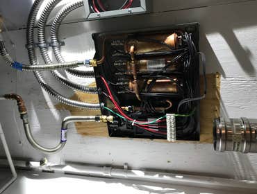 Tankless Water Heater Providing power for tankless water heater