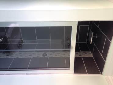 Custom built rain shower
