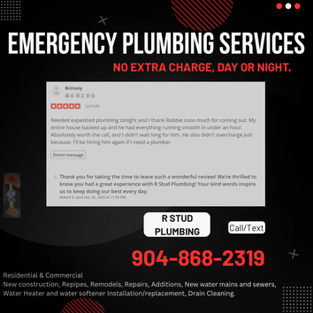 R Stud Plumbing