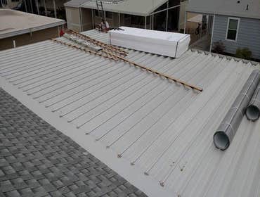 Insulated roof over awning bef