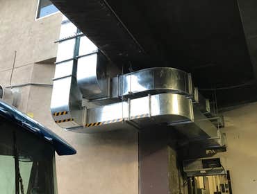 Secured and fastened ducting