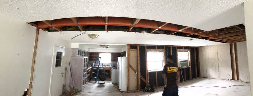 Photos by Load Bearing Wall Pros #2 Remove 4 walls to open up floor plan