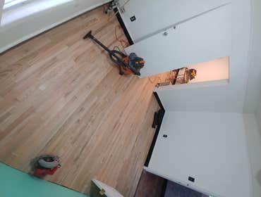Hardwood Flooring Prior to Finish Coating