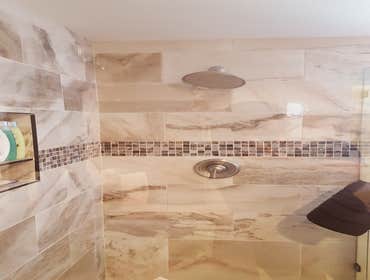 Cupertino Earth Tone Master Bathroom Remodel